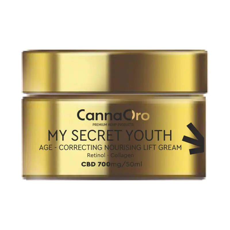Anti-aging moisturizing face cream "My Secret Youth" CBD